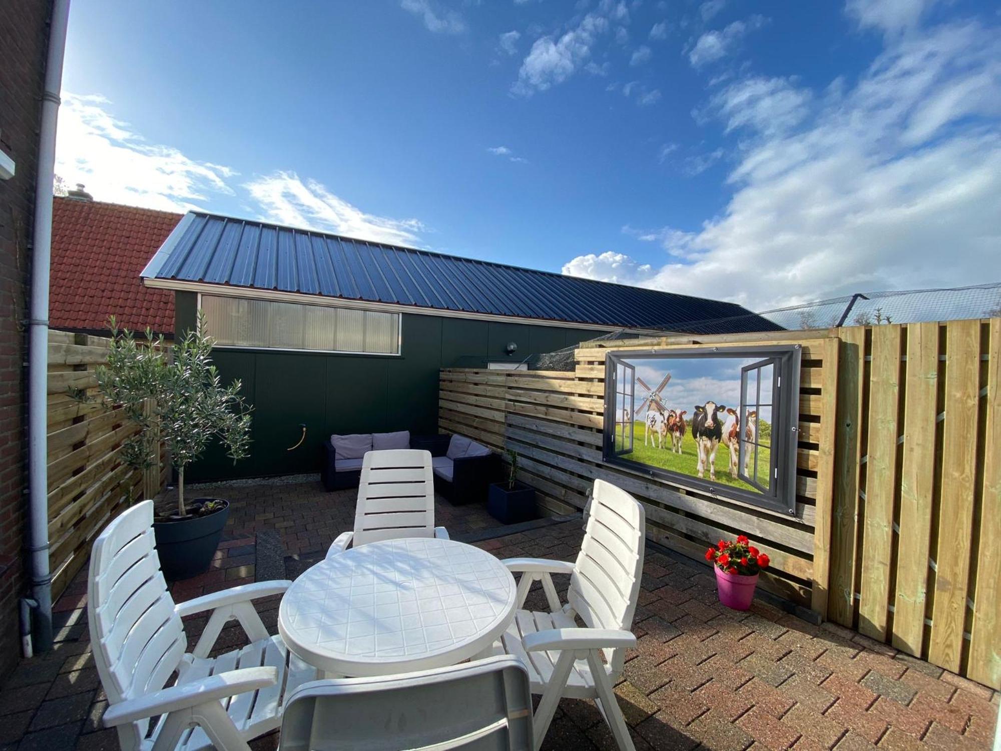 Huis Bij Het Water Met Sloepje Jutrijp ภายนอก รูปภาพ